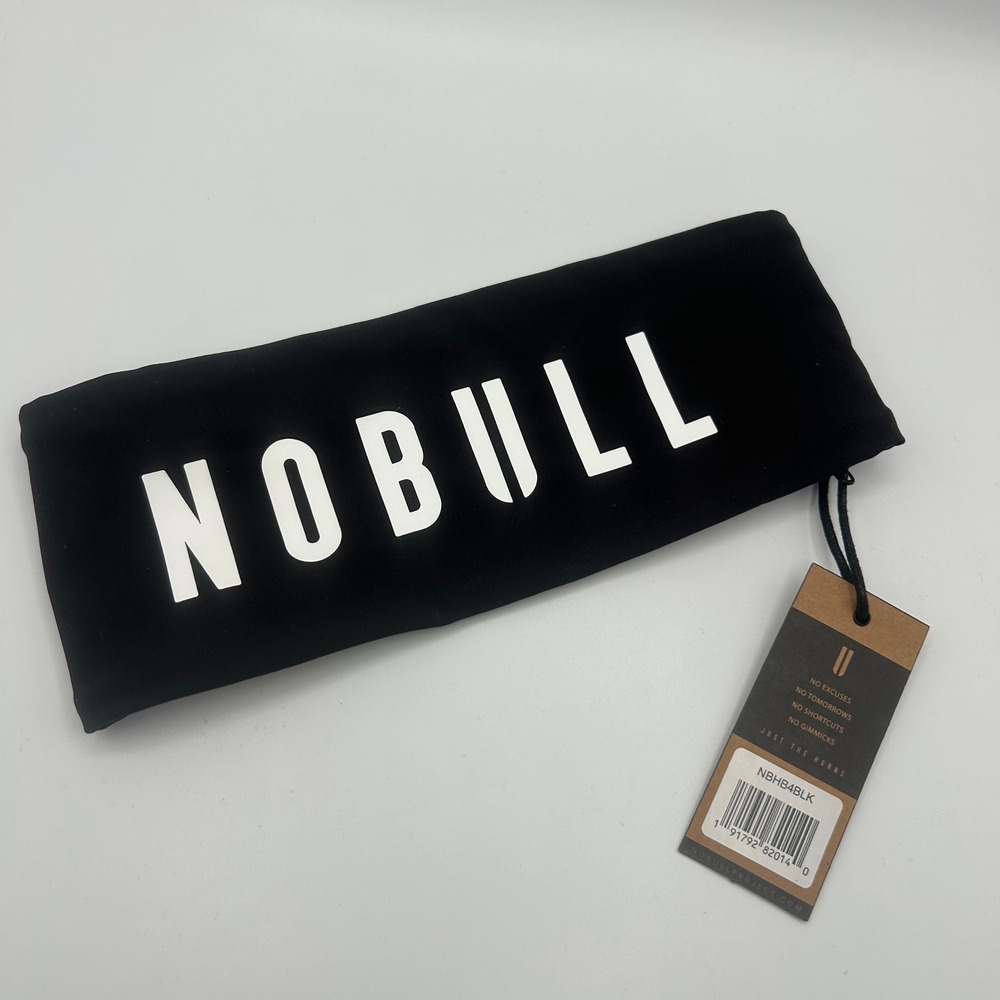 NOBULL NFL Combine Authentic Headband Black NBHB4BLK 4 Inch Training Sweatband